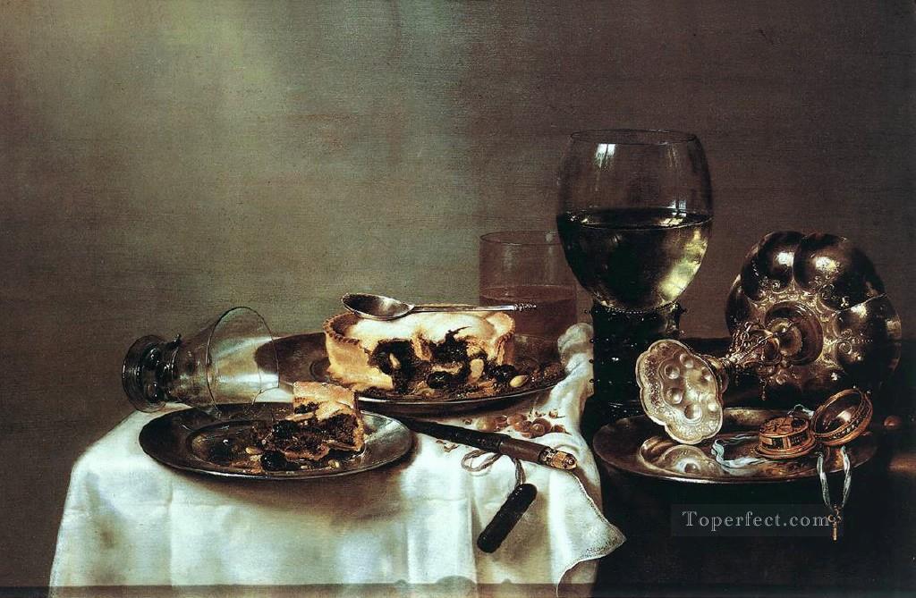 Pie still lifes Willem Claeszoon Heda Oil Paintings